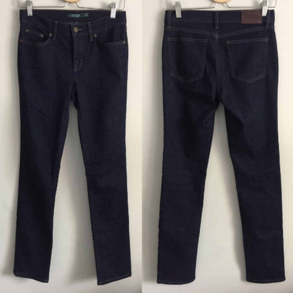 SOLD! Ralph Lauren Modern Straight Curvy Jeans 2 - Picture 2 of 8